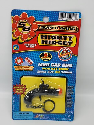 BRAND NEW Super Bang Mighty Midget Die Cast Metal Mini Cap Gun w