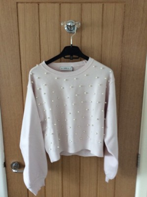 pink pearl sweater dress