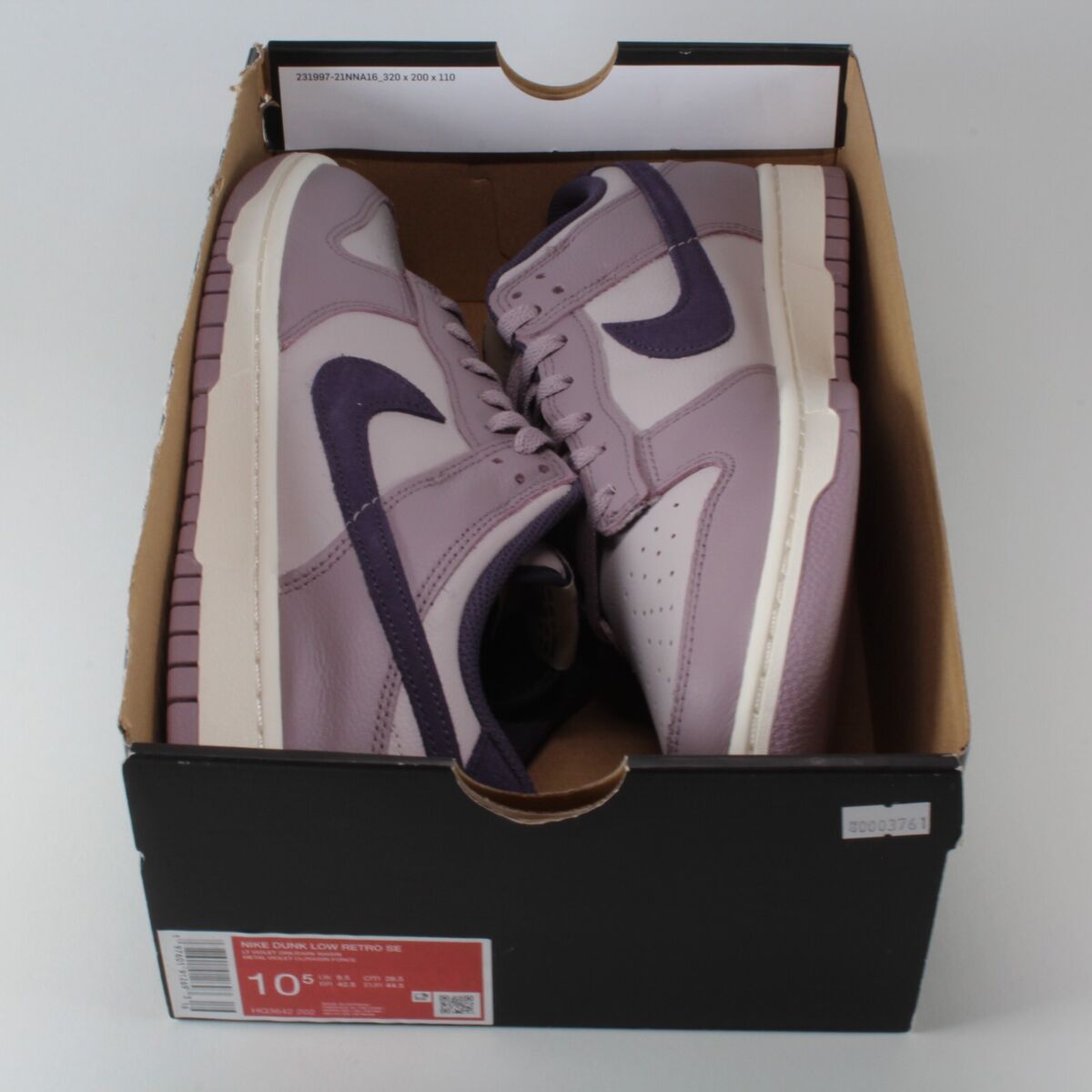 Nike Dunk Low Retro SE Light Violet Ore Purple HQ3642-202 Nike Dunk Low Retro SE Light Violet Ore Purple HQ3642-202