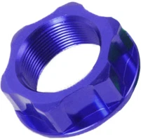 YAMAHA YZ85 TTR 50 110 125 ZETA STEERING STEM NUT BLUE M22X27-P1.0 H12 ZE58-2022 — 第 2/2 张图片