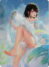 ORIGINAL ART BY ATdan Barefeet Goddess Story Anime Waifu Custom Card