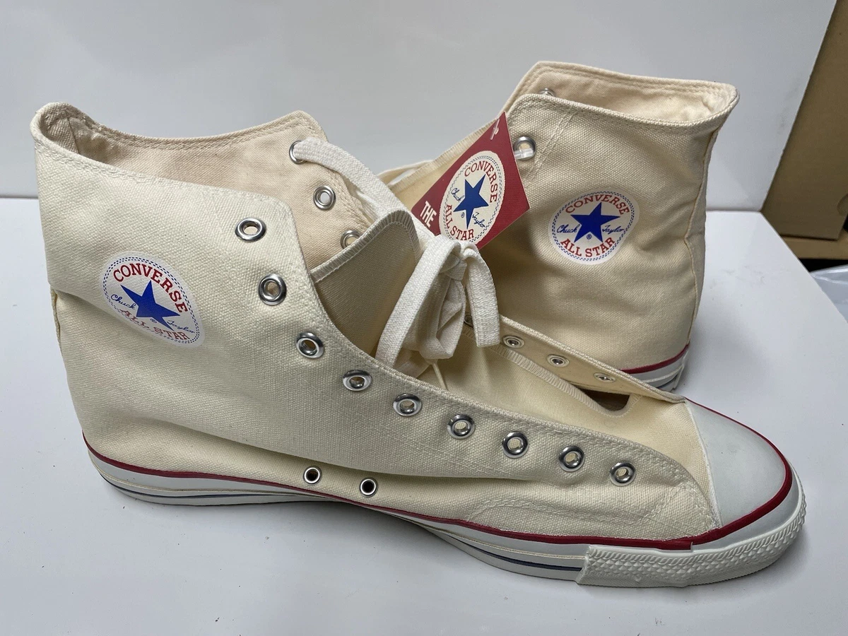 Vtg 90’s NWT New Converse All Star Chuck Taylor Hi Top Canvas Made In USA 17