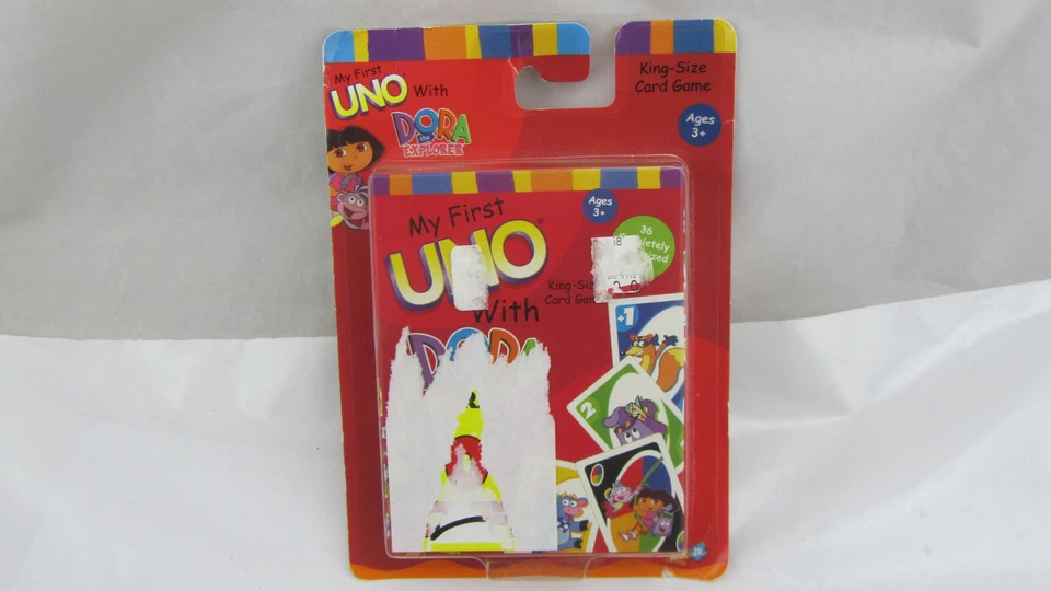 NIB - 2002 Sababa Toys My First UNO With Dora The Explorer READ - Image 2 of 4