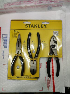 3 Piece Basic Plier Set (Long Nose Slip Joint Diagonal)