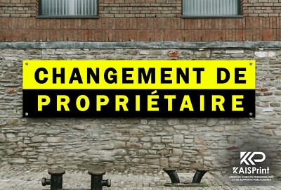 Bache / Banderole Changement De Propriétaire Garage Atelier Pub 300 X - Foto 6