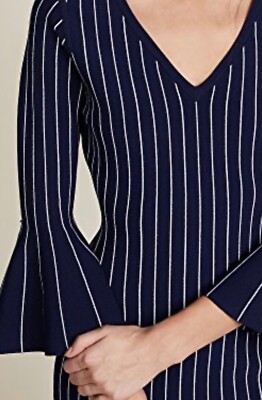 New With Tags, Milly Mermaid Pinstripe Navy/White Dress, Size M, $475.00 |  eBay