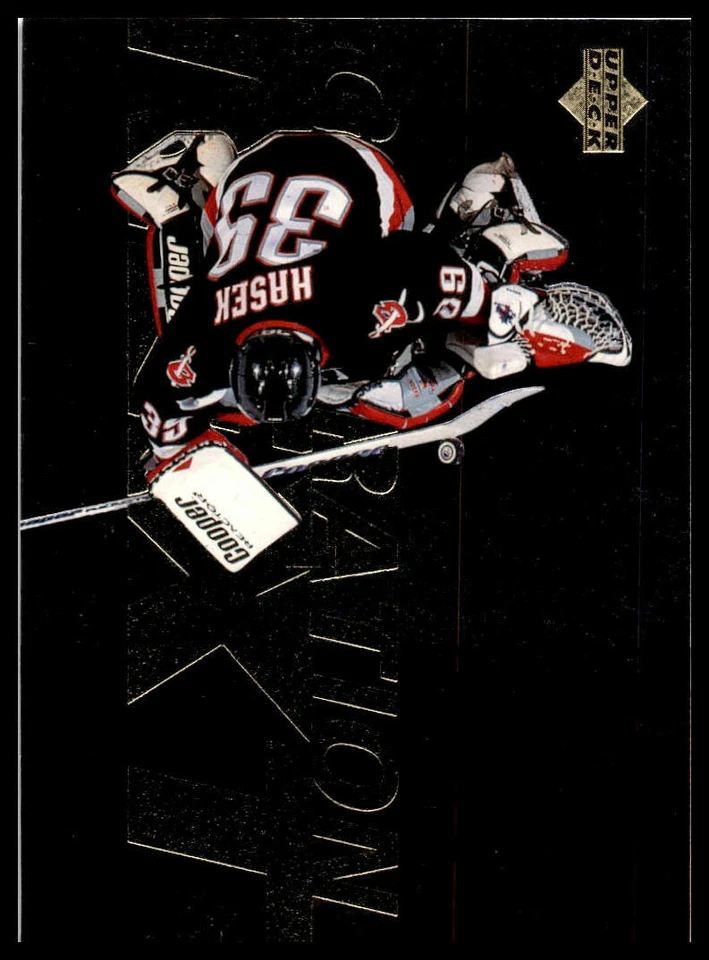 1996-97 Upper Deck #X28 Dominik Hasek / Roman Turek GenerationNext - Image 2 of 2