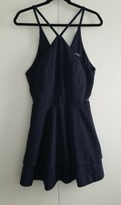 Speechless Mini Dress Sz 13 Juniors Navy Blue Sleeveless Zip Up Layered