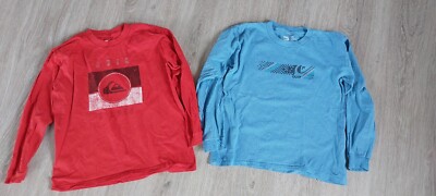 2 tolle Langarmshirts Gr. 146 Quiksilver Neu