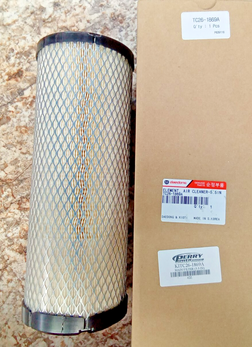 New Genuine OEM Kioti TC26-1869A P639116 Air Filter for CK10