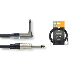 Stagg NGC3PLR 3M/10FT Jack to Angled Jack Instrument Cable (NEW)