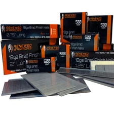 18 Gauge Brad Finish Nails, 1.25-Inch 18GA Straight Brad Nails Galvanized for El