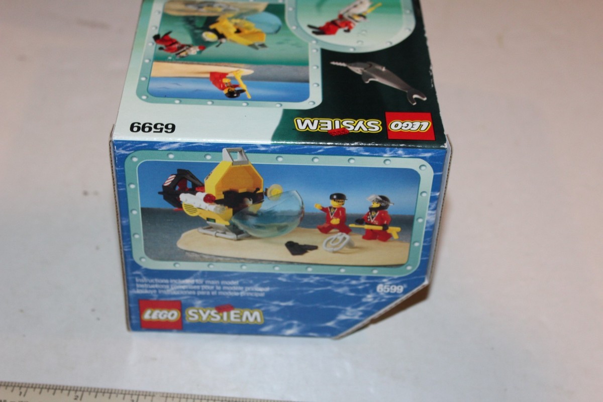 SEALED 1997 NEW LEGO 6599 Shark Attack Town Divers Submarine VTG