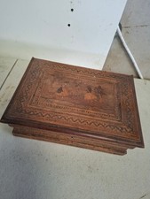 caja madera incrustada vintage bailarines españoles