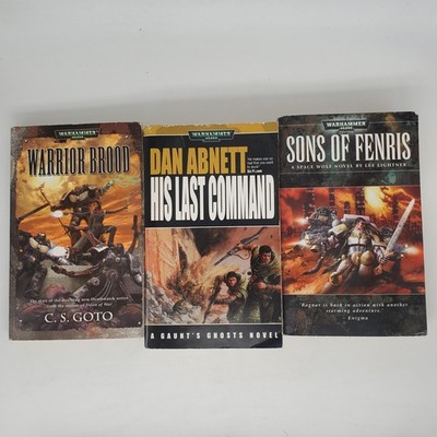 Warhammer 40k Book Lot Of 3 Warrior Brood His Last Command Sons Of Ferris Good