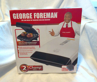 George Foreman Champ Grill GR0038W NEW