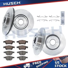 Front Rear Disc Rotors Ceramic Brake Pads Kit for 2013 - 2016 FORD ESCAPE