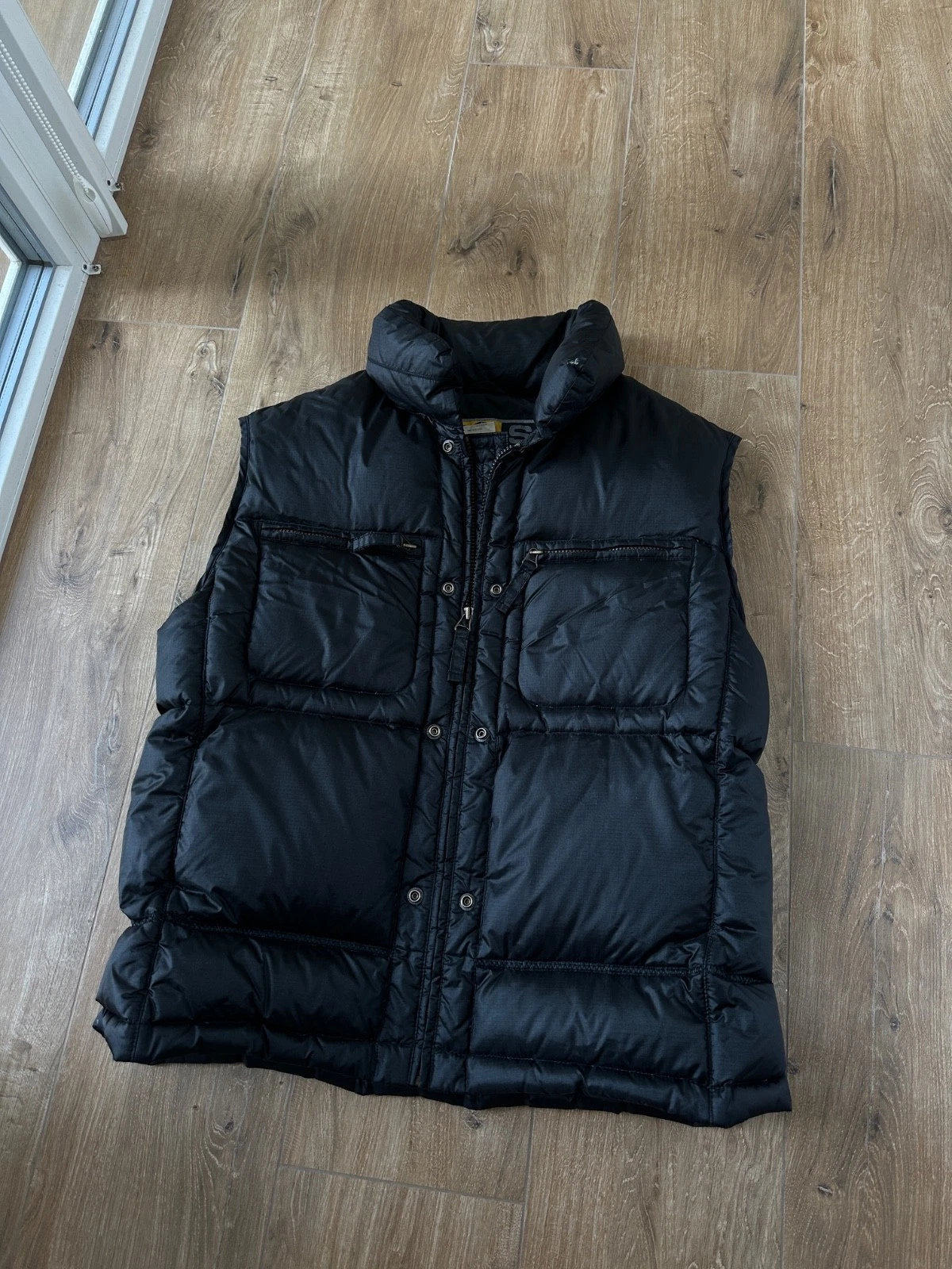 Jet Set Black Puffer Men's Skii Division Down Vest Size: 3