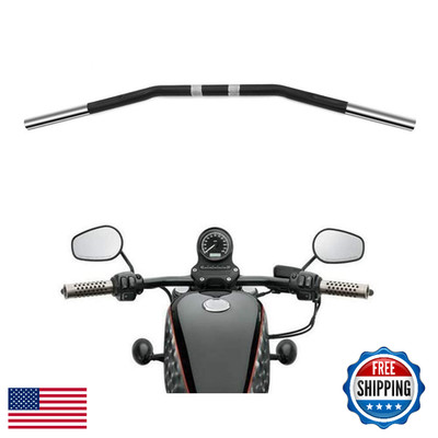 Alpha Rider Motorcycle Handlebars - 1 inch Drag Style Steel Handlebars Drag Bar 