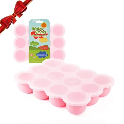 Baby Breast Milk and Food Storage Container, 12 Portions x 2.5oz, Stackable F...