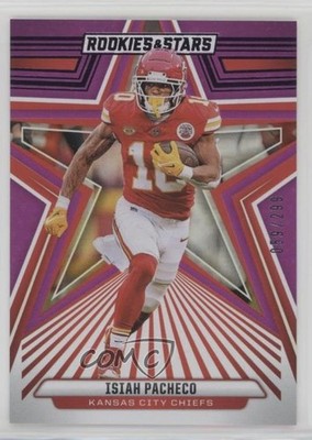 2024 Panini Rookies & Stars Purple 59/299 Isiah Pacheco #47 0nr3