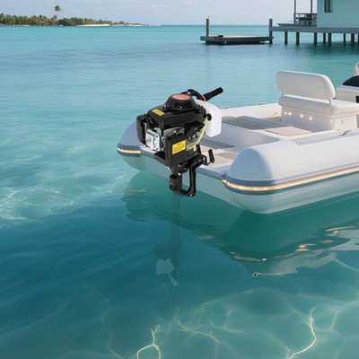 HANGKAI 4PS 4Takt Außenborder Motor Benzinmotor JET PUMP Boat Engine Windkühlung