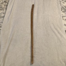 Wooden Walking Stick Cane Finished Vintage 38  Primitive Curved Carved