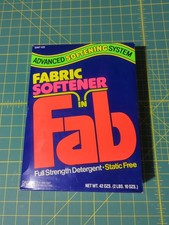 VINTAGE 42oz. FAB- detergent with fabric softener Unopened 1980s- giant size