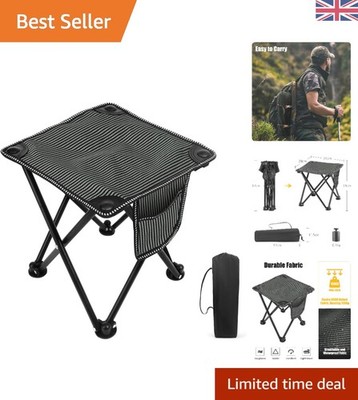 Robuster Mini Campinghocker - leichter, faltbarer Sitz für Wandern und Gartenarbeit