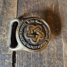 USA American Bicentennial 1776 Western Cowboy Retro Vintage Belt Buckle
