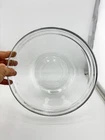 Vintage Pyrex mixing Bowl 2.5 qt. 8.5” Clear Glass Nesting Bowl Made in USA