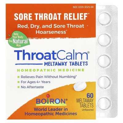 Boiron Rachenberuhigung 60 Tabletten - Natürliche Linderung bei Halsschmerzen & Heiserkeit