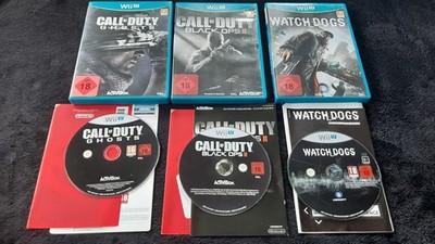 NINTENDO Wii U Call of Duty: Ghosts ,Black Ops 2 , Watch Dogs OVP