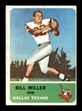 1962 Fleer #28 Bill Miller RC VG/VGEX X3690545