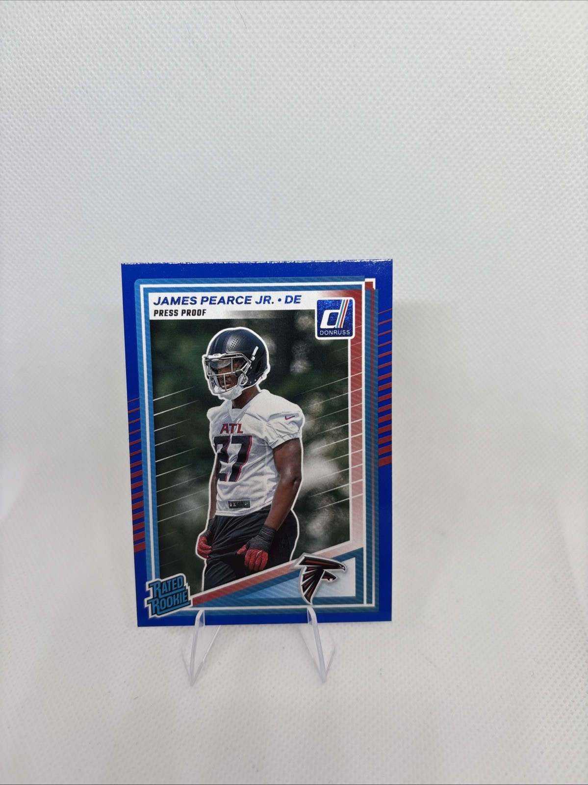 2025 Panini Donruss - Rated Rookie James Pearce Jr. #363 Press Proof Blue (RC)