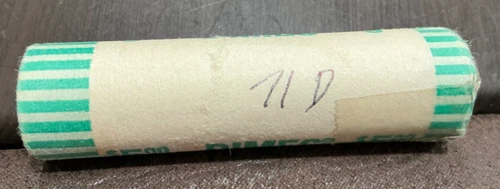 1971-D Roosevelt Dime 50-Coin Uncirculated Bank-wrapped Roll
