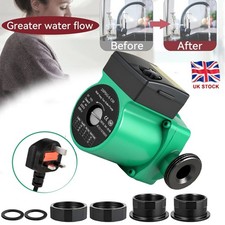 Central Heating Pump 55/70/100W Hot Water Circulation Pump 3 Speed Pump UK