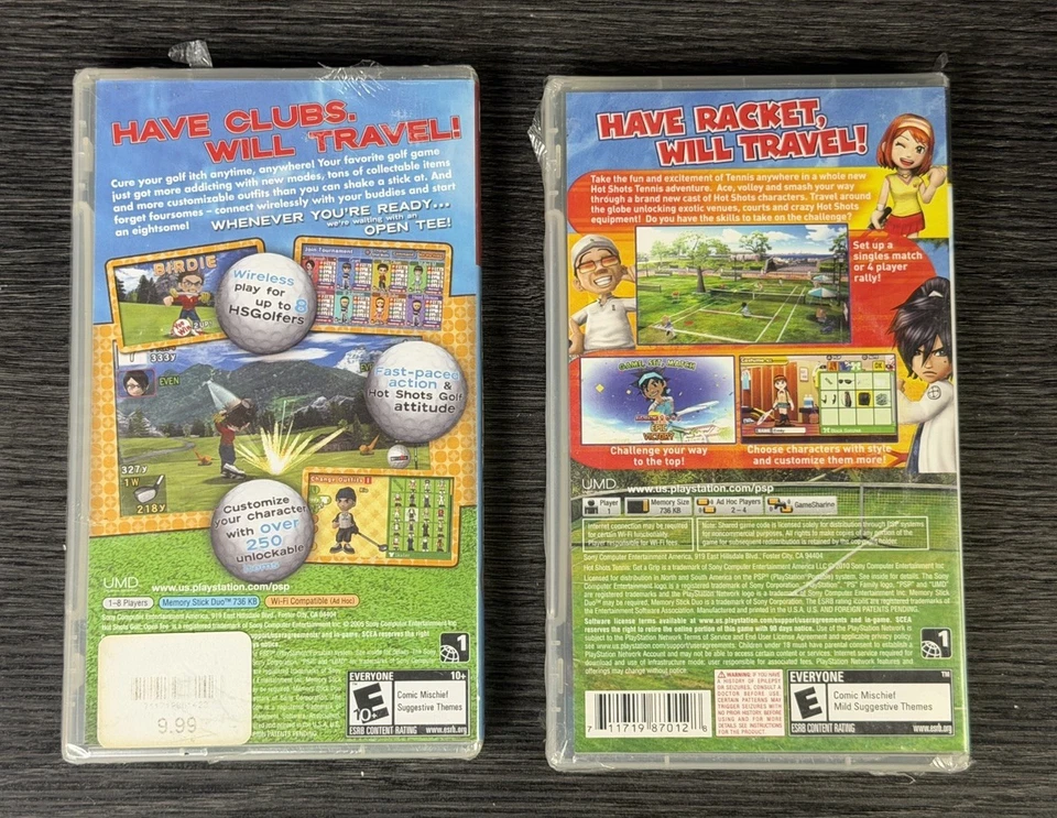 PSP Game Lot Hot Shots Golf and Hot Shots Tennis Both Brand New Sealed - Image 3 of 4