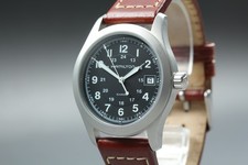 [Near MINT] Hamilton Khaki Field H684810 38mm Black Dial Quartz Men's Watch