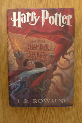 Harry Potter & the Chamber of Secrets, Rowling, hardcover, 1st edition 1st print