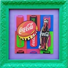 Max Ross - Serigraphy On 3D Feather Panel Retouched, Numbered, In Frame