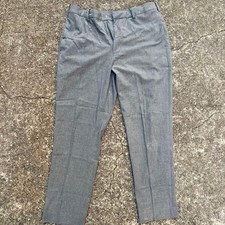 UNIQLO Gray Slacks Mens L Comfortable Business Pants Polyester Rayon Blend
