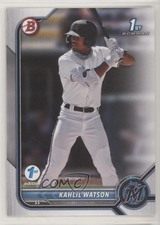 2022 Bowman 1st Edition Kahlil Watson #BPPF-3 0w7