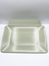 Set Of 5 IKEA 18691 Rectangular Dinner Plates 30 x 20cm Olive Green Discontinued