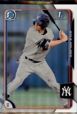 2015 Bowman Draft #27 Kyle Holder Chrome Refractors New York Yankees