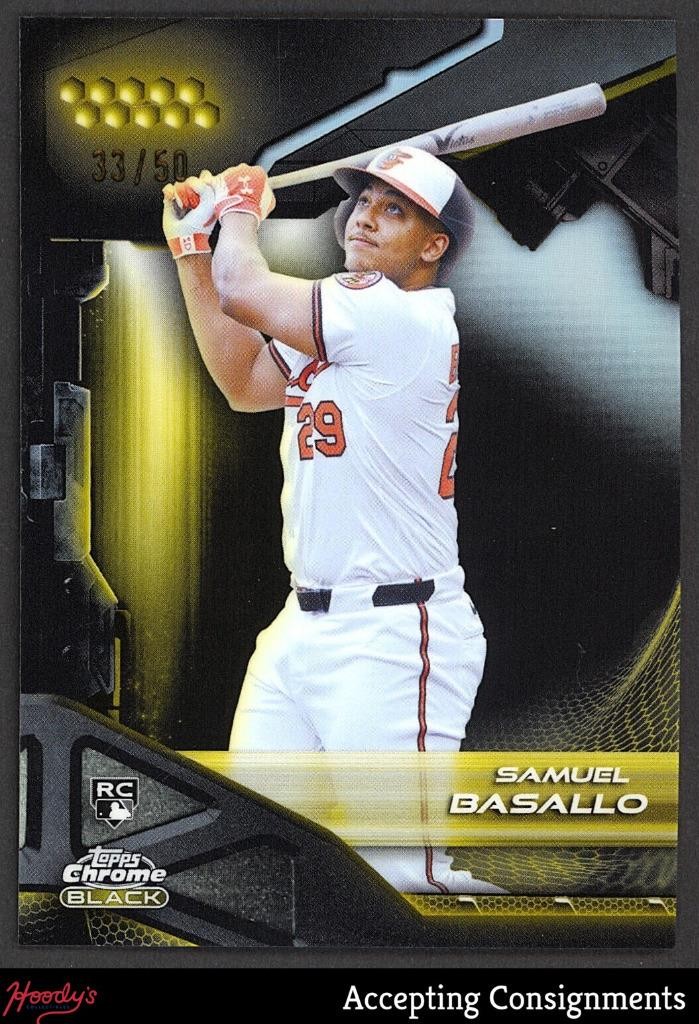 2026 Topps Chrome Black Gold Refractor #41 Samuel Basallo Rookie RC AUTO 33/50