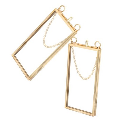  2 Pcs Glasrahmen Für Gepresste Blumen Getrockneter Blütenfotorahmen