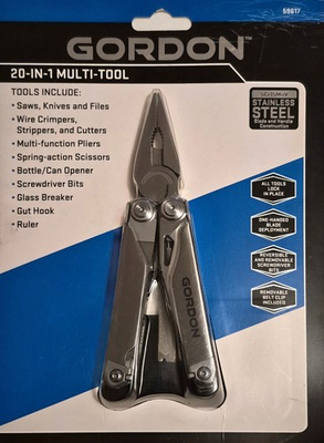 #ad GORDON 20 in 1 Multi Tool with Sheath Harbor Freight Item 59617 $40.00