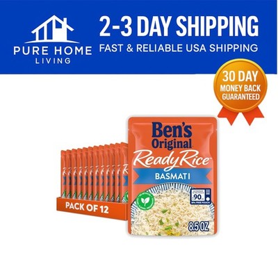 Easy-to-Prepare Basmati Rice, 12 x 8.5 oz Pouches - Nutty Flavor & Convenience