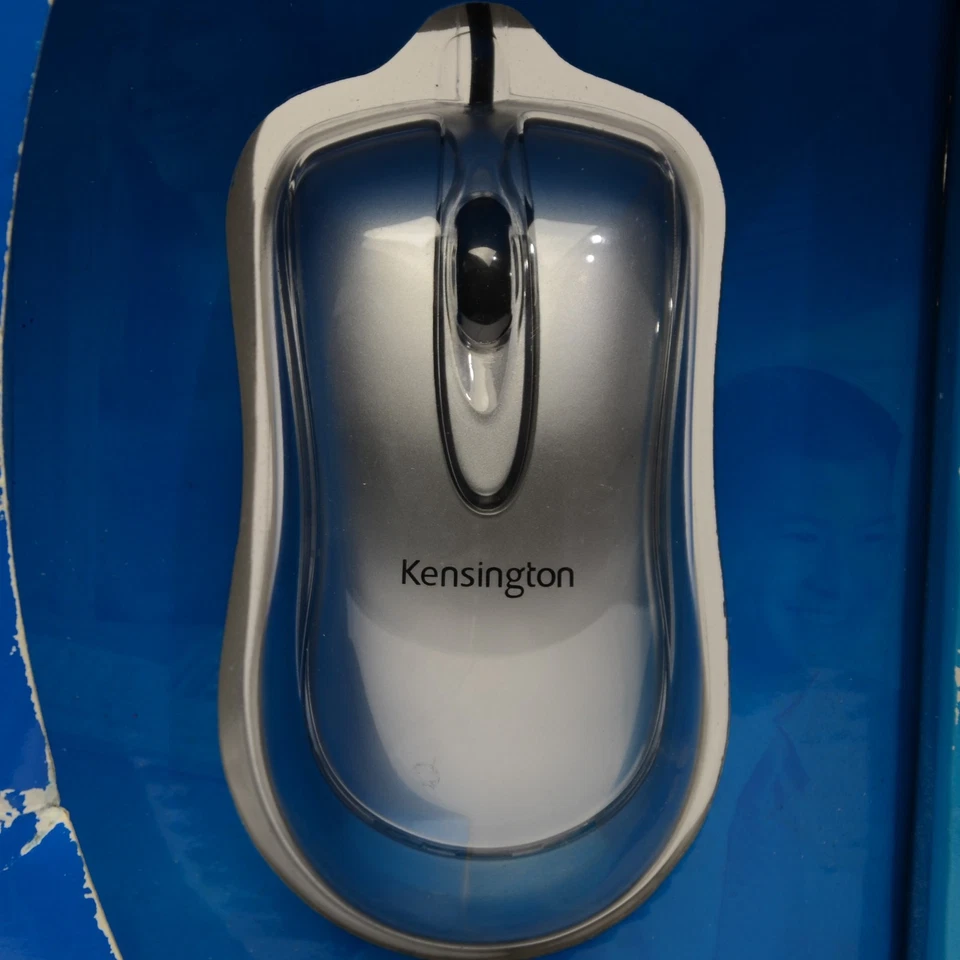 Kensington Silver 3 Buttons 1 x Wheel USB Wired Optical Mouse New (72213) - Image 3 of 4